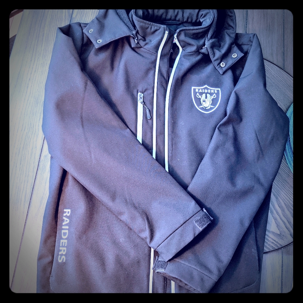Large Raiders jacket.